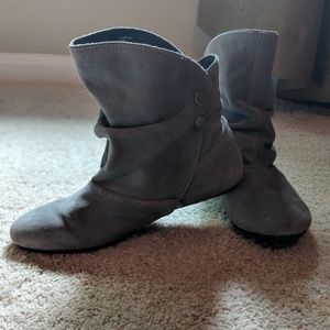 Grey Steve Madden Slouch Booties